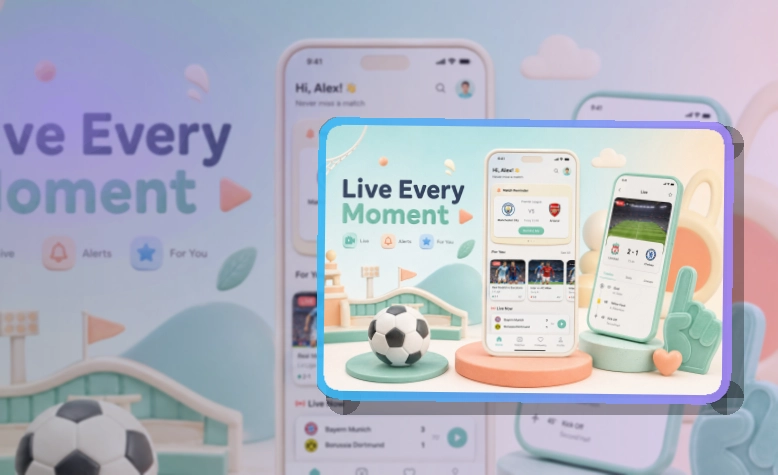 华体会 App使用亮点，比赛日更方便 页面展示
